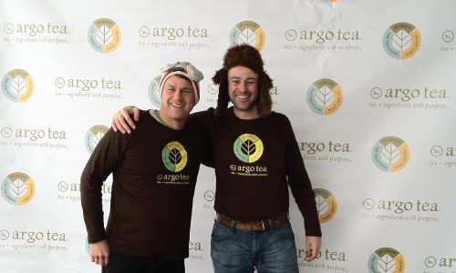 Glen Tullman and Argo Tea CEO Arsen Avakian at the Argo Tea warming station before the Polar Plunge Glen Tullman and Argo Tea CEO Arsen Avakian at the Argo Tea warming station before the Polar Plunge