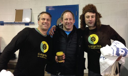 Glen Tullman, Dr. Richard Ferrans, and Arsen Avakian at the Polar Plunge Glen Tullman, Dr. Richard Ferrans, and Arsen Avakian at the Polar Plunge